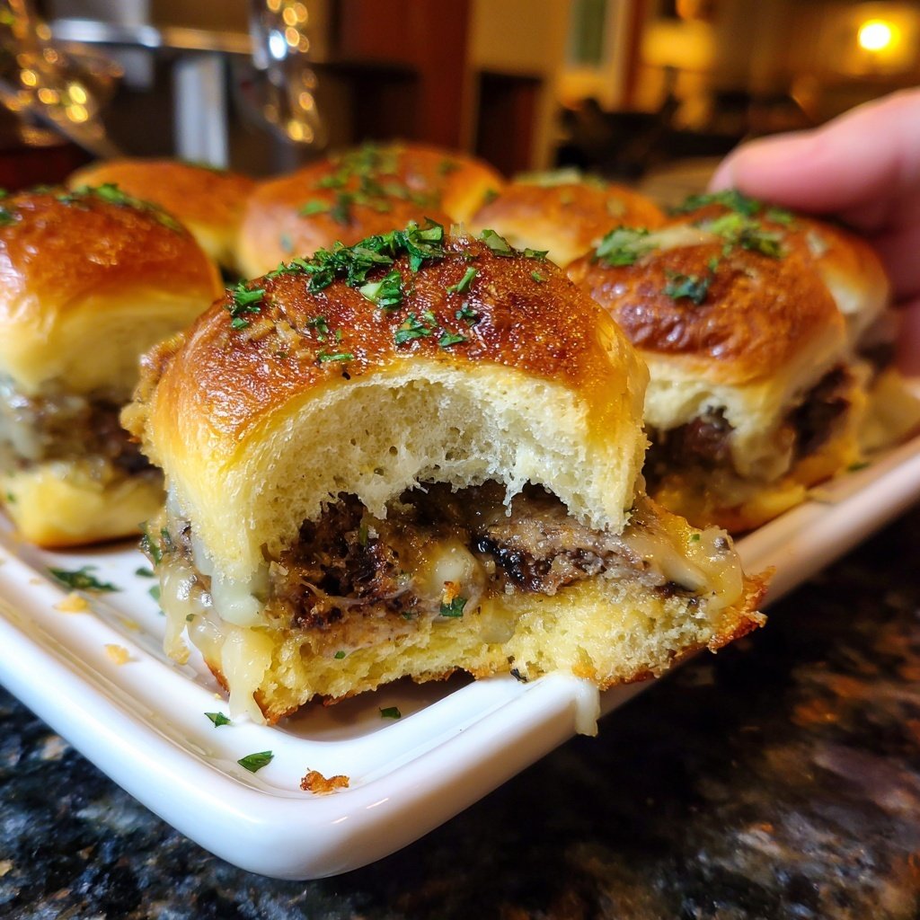 Sliders with Mushroom Patties