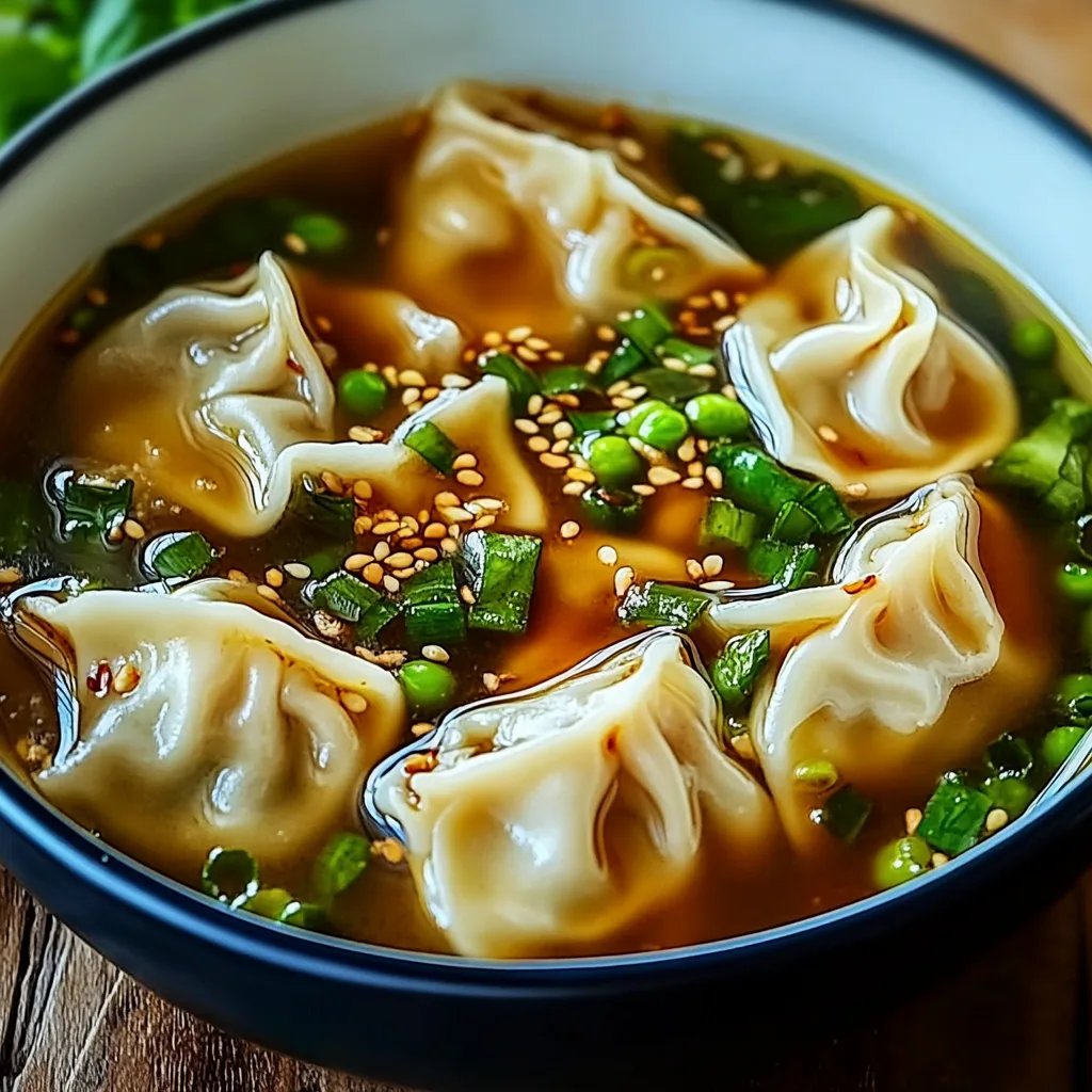 Easy Asian Dumpling Potsticker Soup