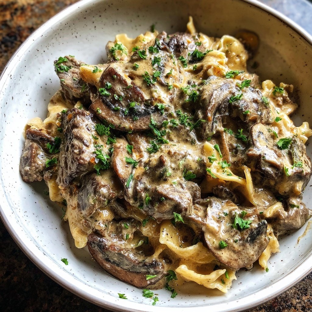 Comfort Food Beef Stroganoff