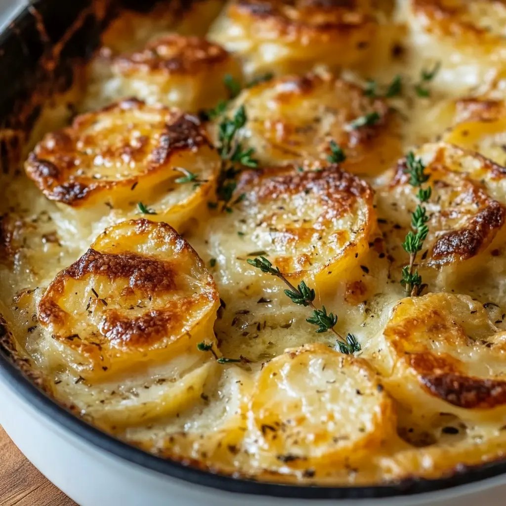 Golden Creamy Scalloped Potatoes