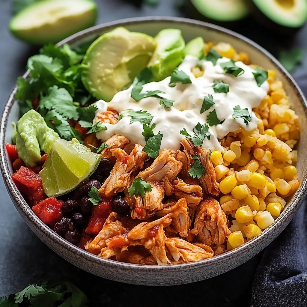 Chicken Burrito Bowl (Slow Cooker)