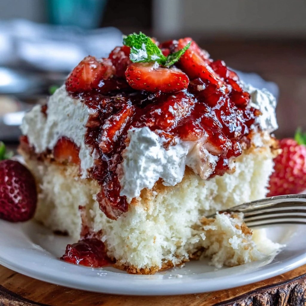 Strawberry Shortcake Poke Cake