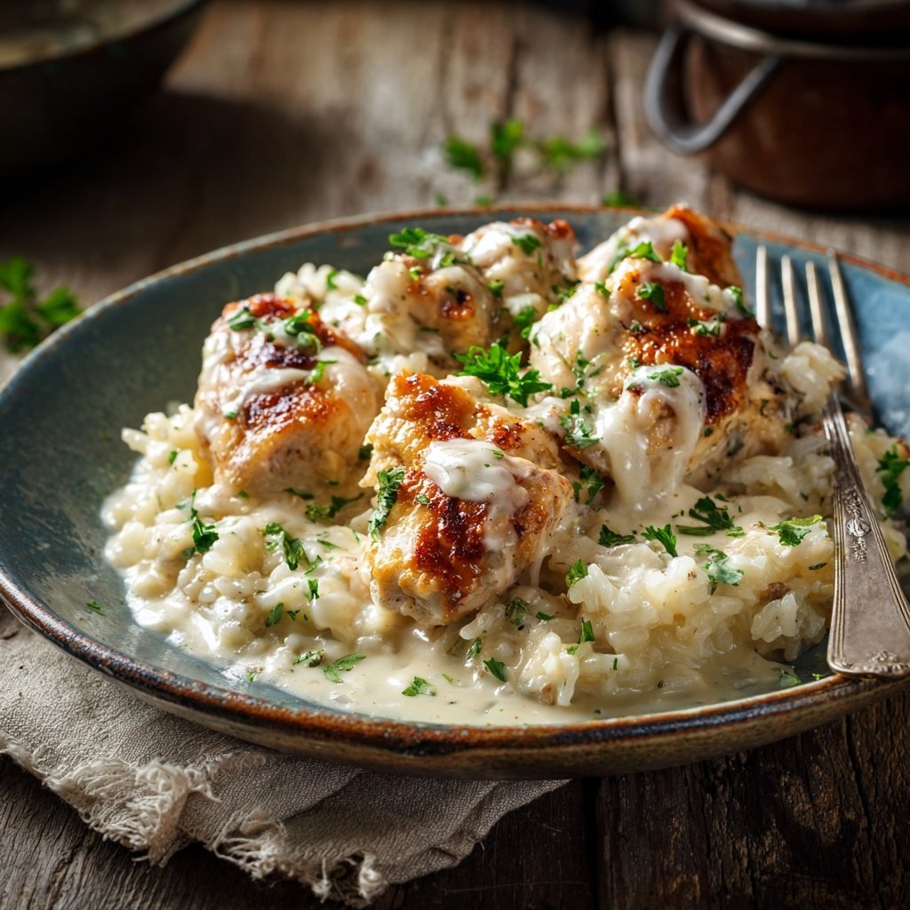 Creamy Parmesan Chicken And Rice