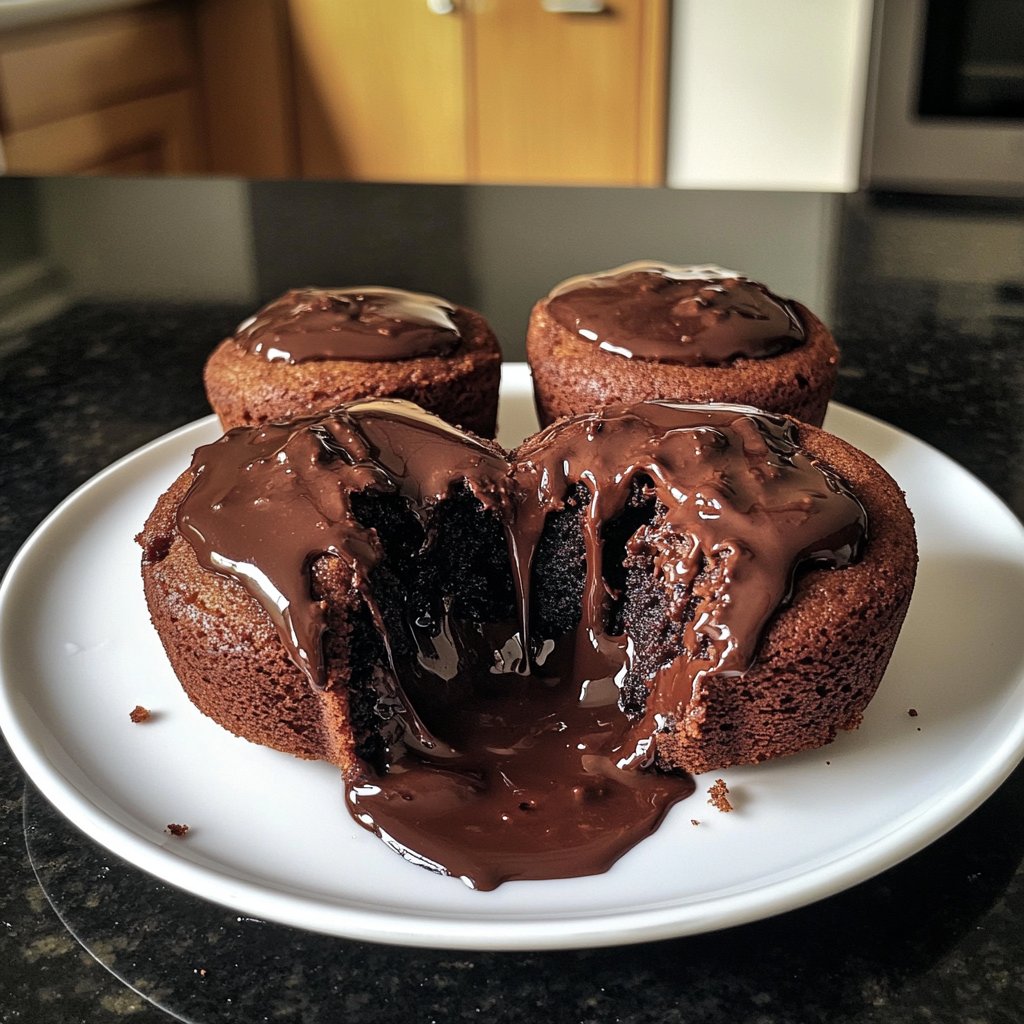 Dark Chocolate Lava Cakes