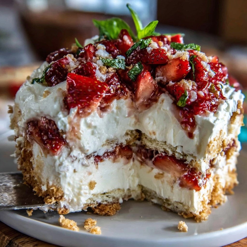 Strawberry Shortcake Icebox Cake