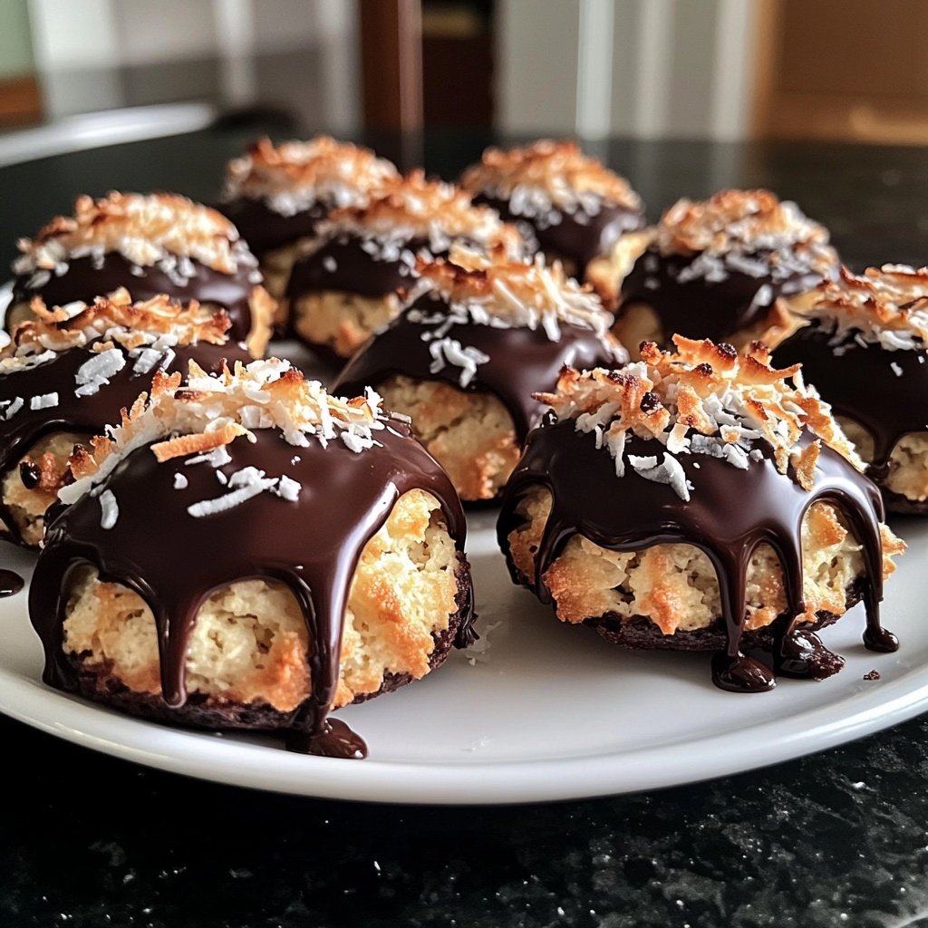 Chocolate Coconut Macaroons