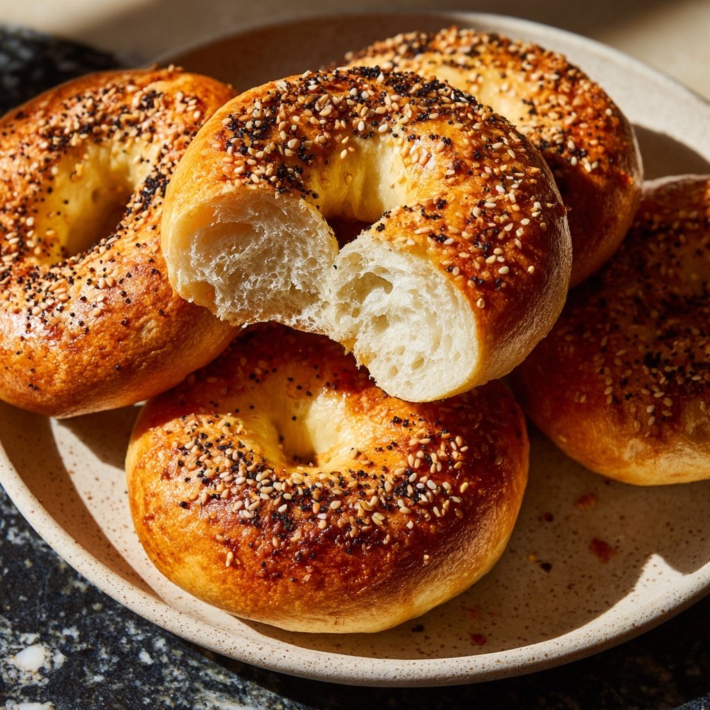 Soft Greek Yogurt Bagels No Yeast