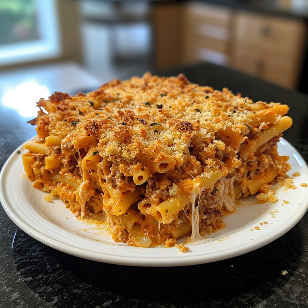 Healthy Baked Ziti Casserole Recipe