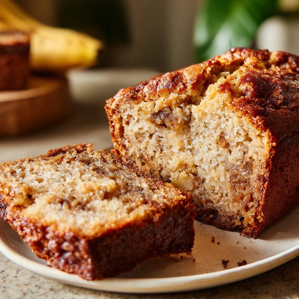 Banana Bread with Soft Crumb