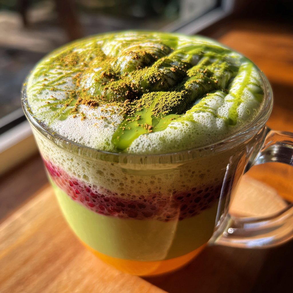 Iced Strawberry Matcha Latte Recipe