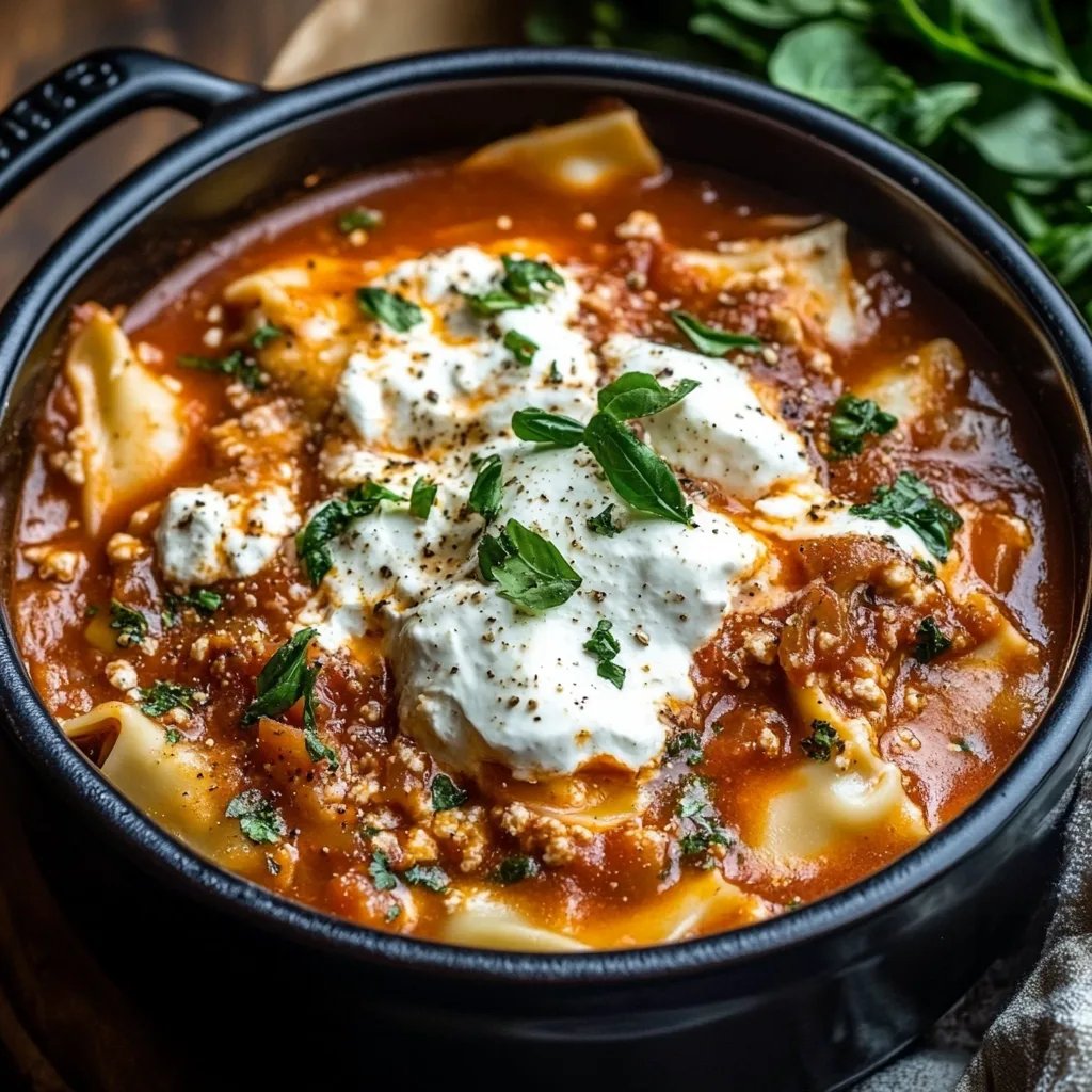 Crockpot Lasagna Soup
