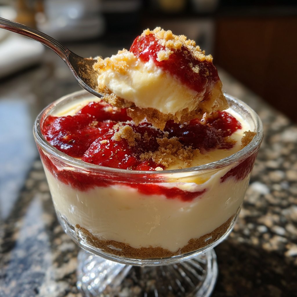 Strawberry Champagne Cheesecake Cups