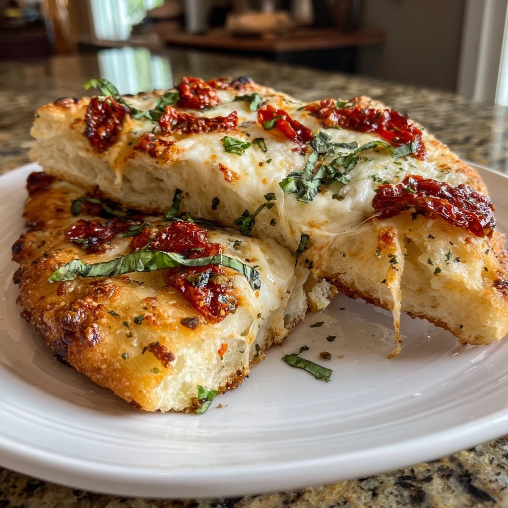 Baked Mediterranean Veggie Flatbread