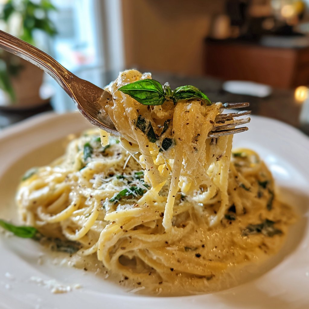 Romantic Lemon Cream Pasta