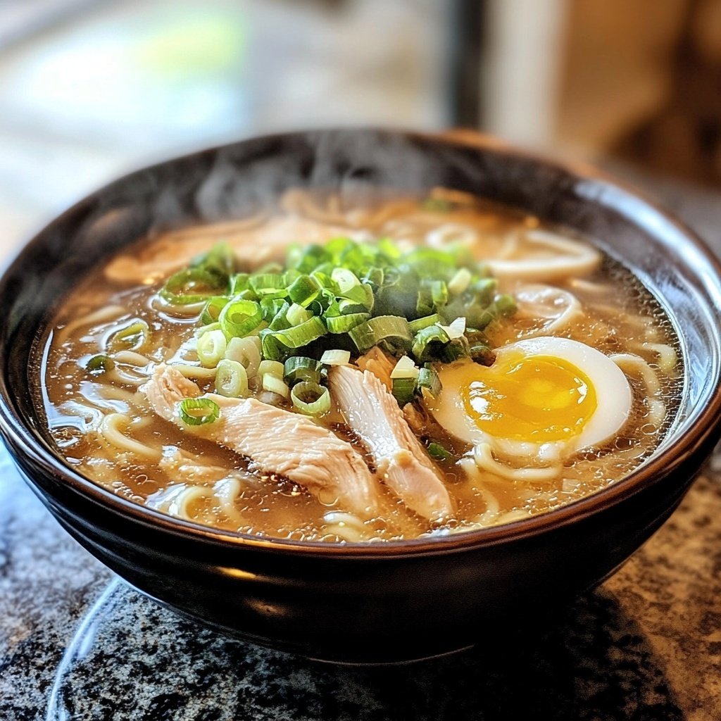 Set-It-and-Forget-It Slow Cooker Chicken Ramen-Inspired Soup