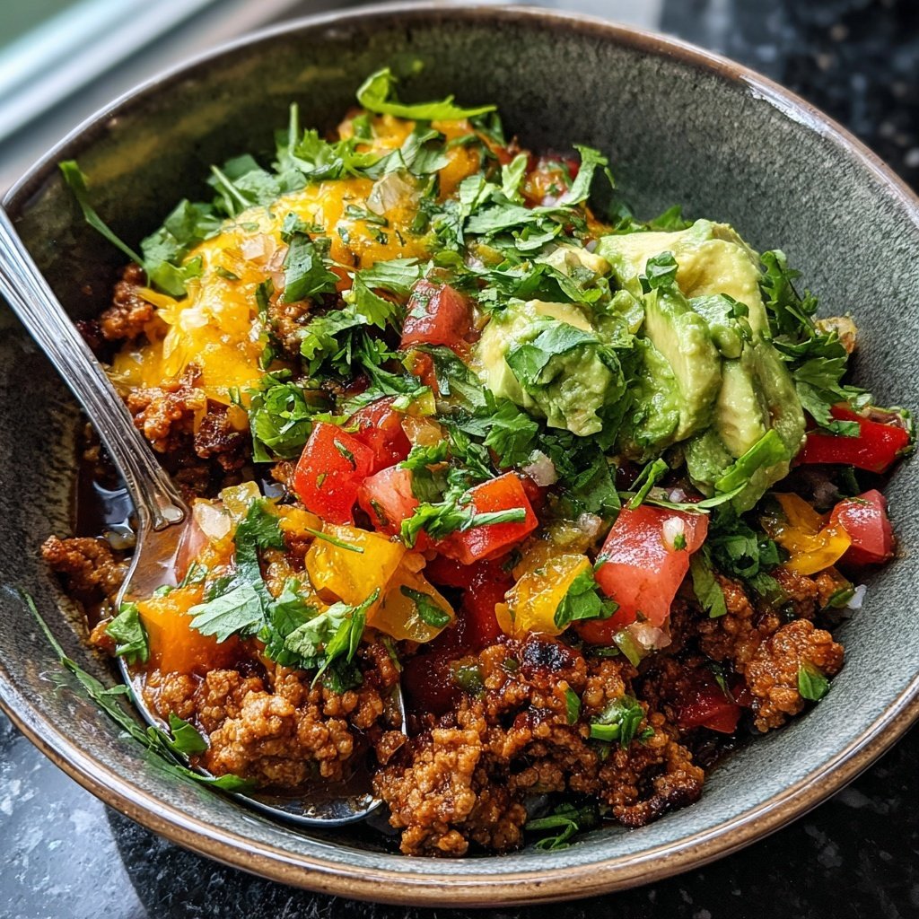 Ground Turkey Taco Bowl