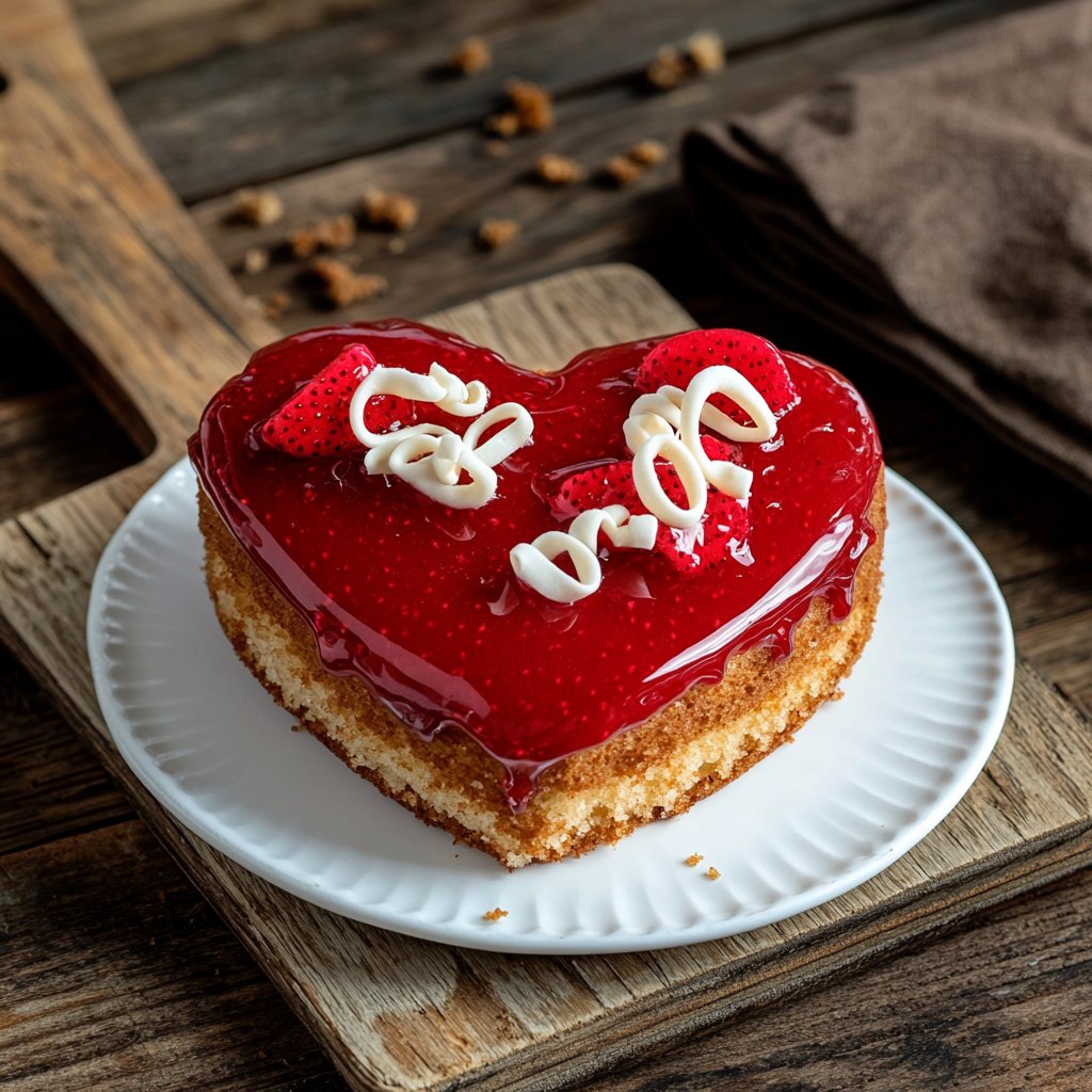 Mini Heart Cake for Valentines