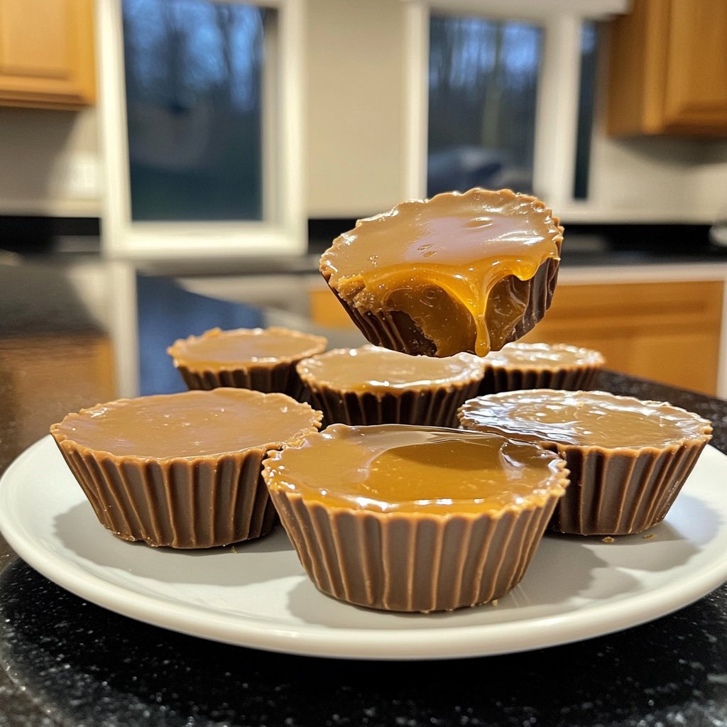 Homemade Peanut Butter Cups with Honey