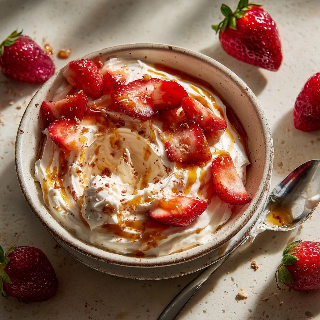 Strawberry Honey Yogurt Dip
