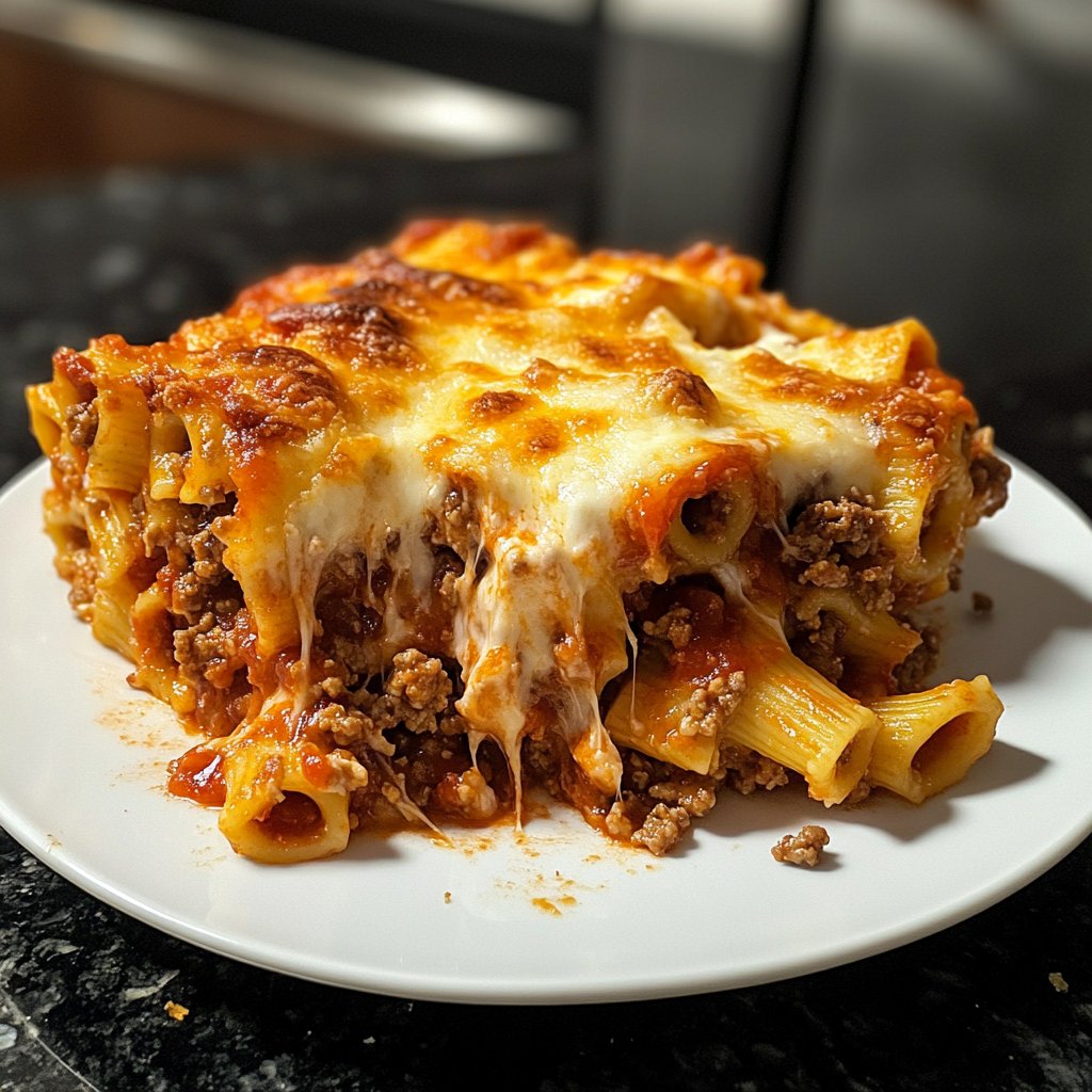 Ground Beef Baked Ziti