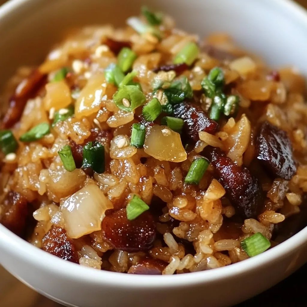 Lo Mai Fan (糯米飯 or Fried Sticky Rice)